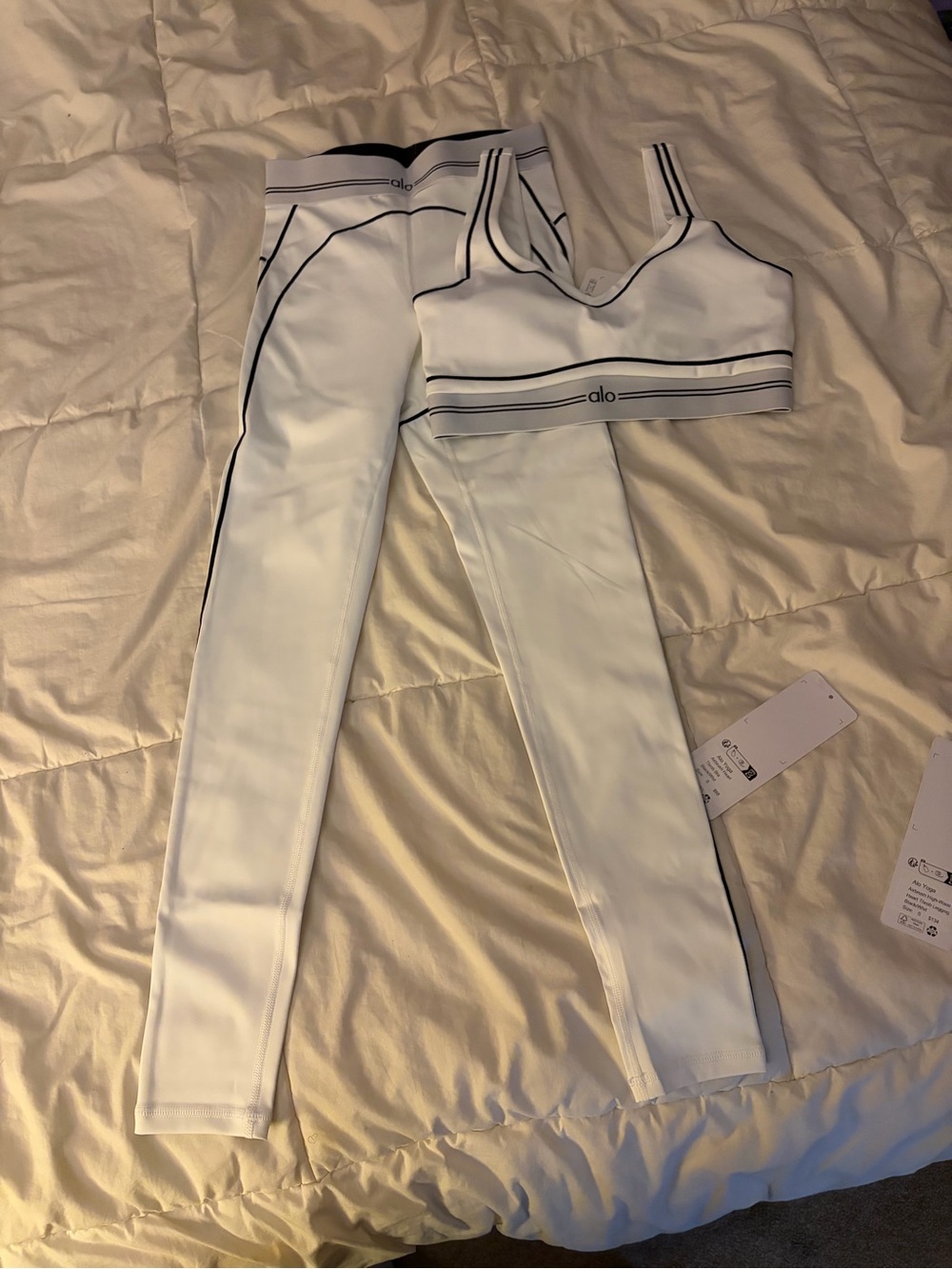 Small White ALO Yoga Set